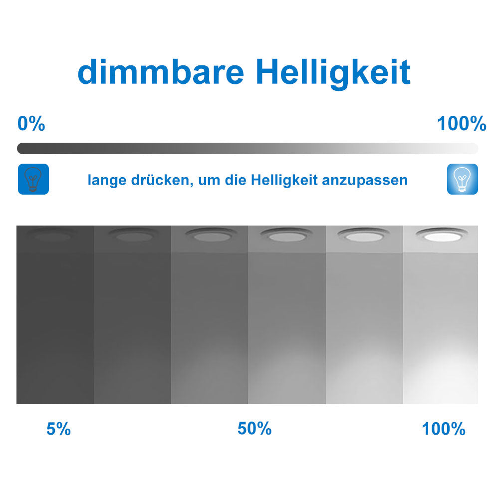 LED Badspiegel mit Beleuchtung Wandspiegel Touch-Schalter beschlagfrei