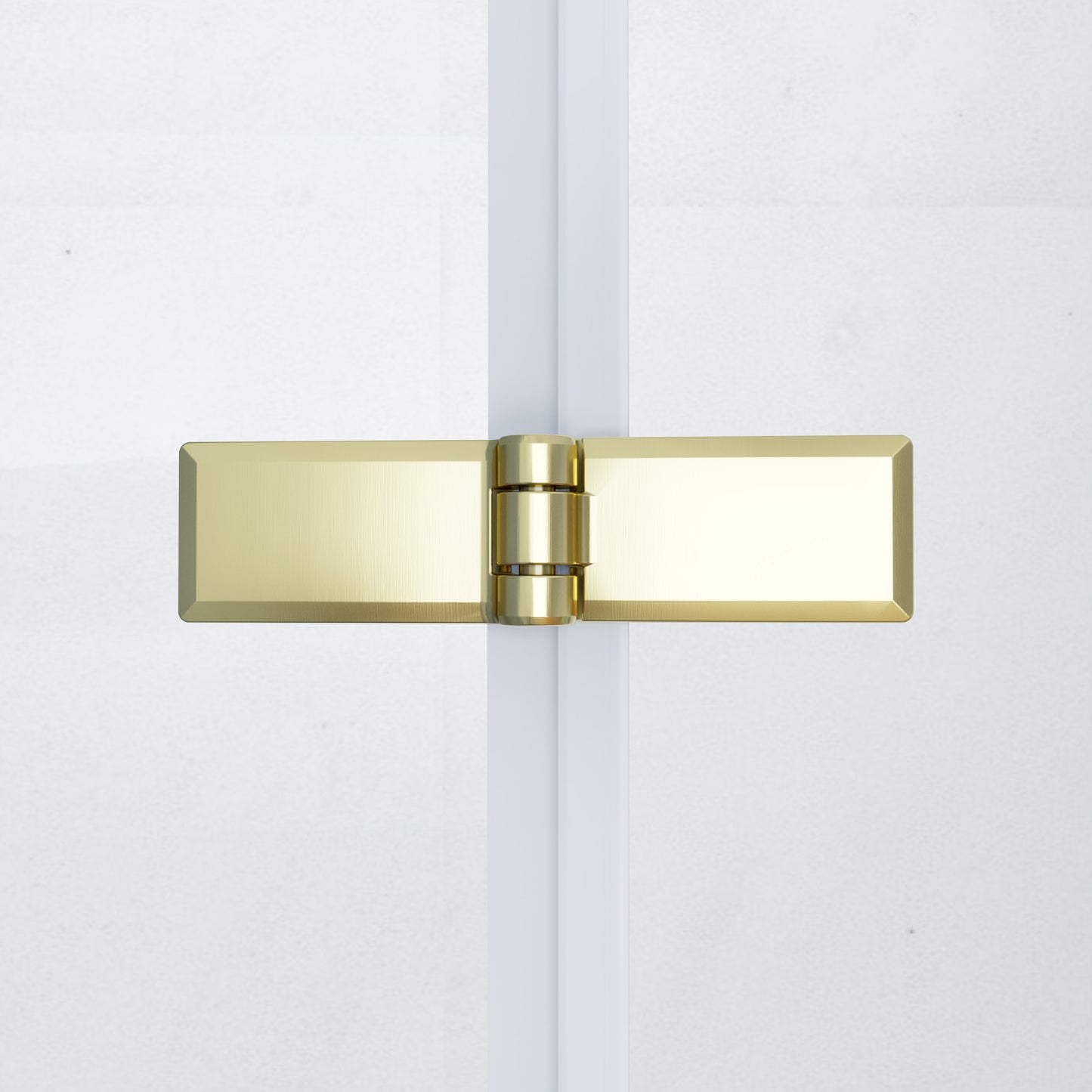Duschkabine Falttür Nischentür Drehtür Goldfarben 90 cm NANO Glas Dusche H.195cm