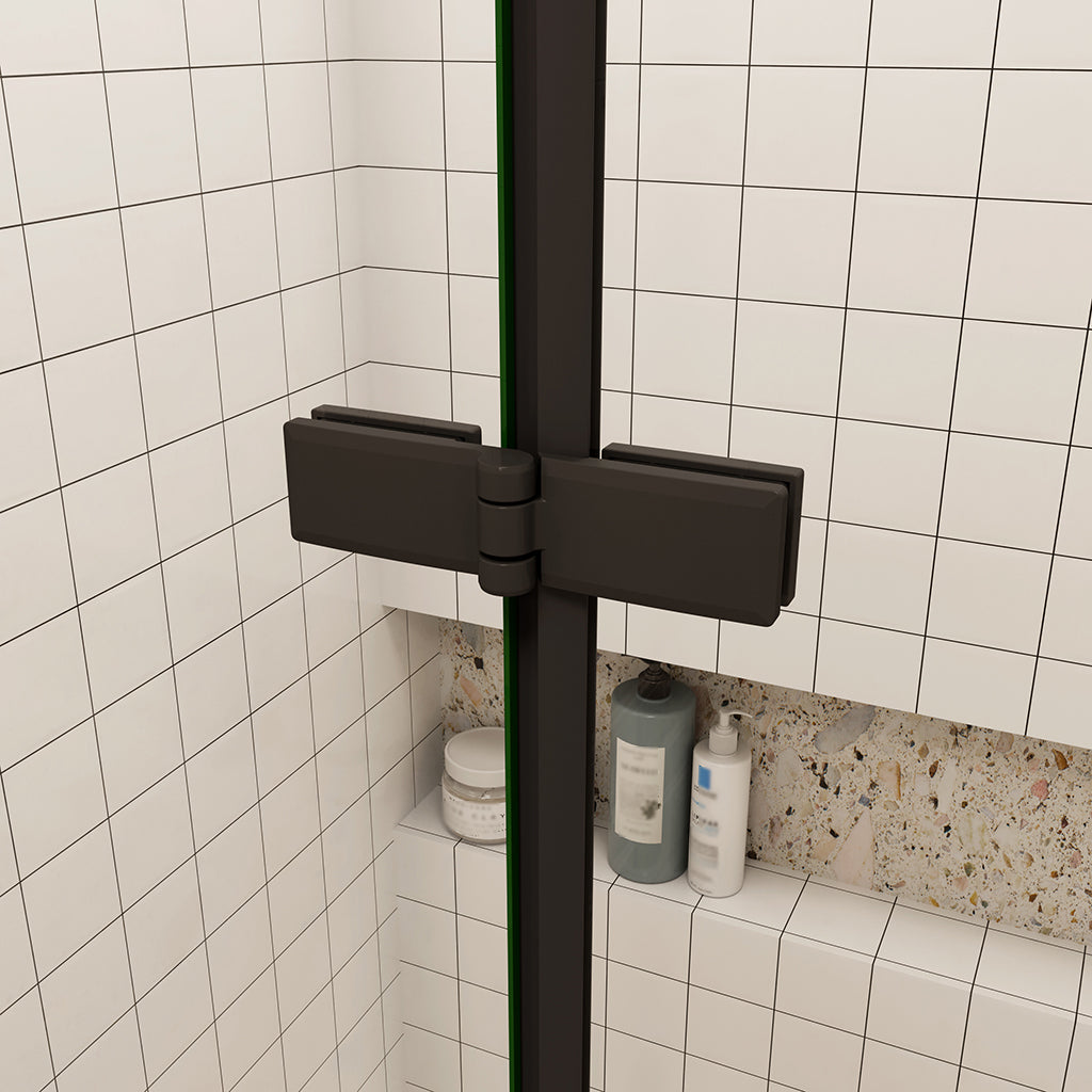 Walk In Duschtrennwand Glaswand Faltwand Dusche 6mm NANO Glas H.195cm