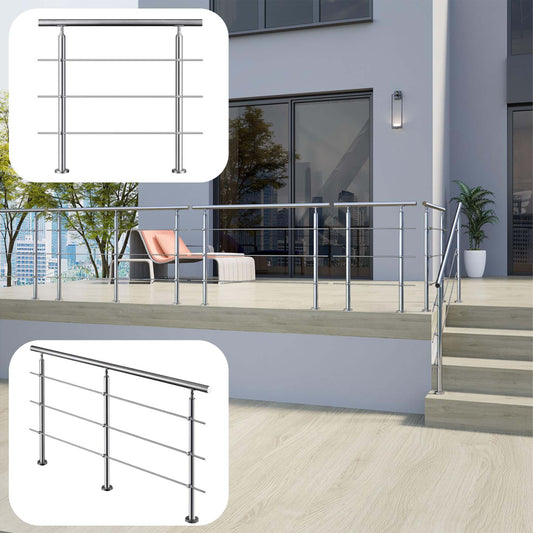 Edelstahl Geländer Treppengeländer Handlauf Treppen Brüstung Innen und Außen