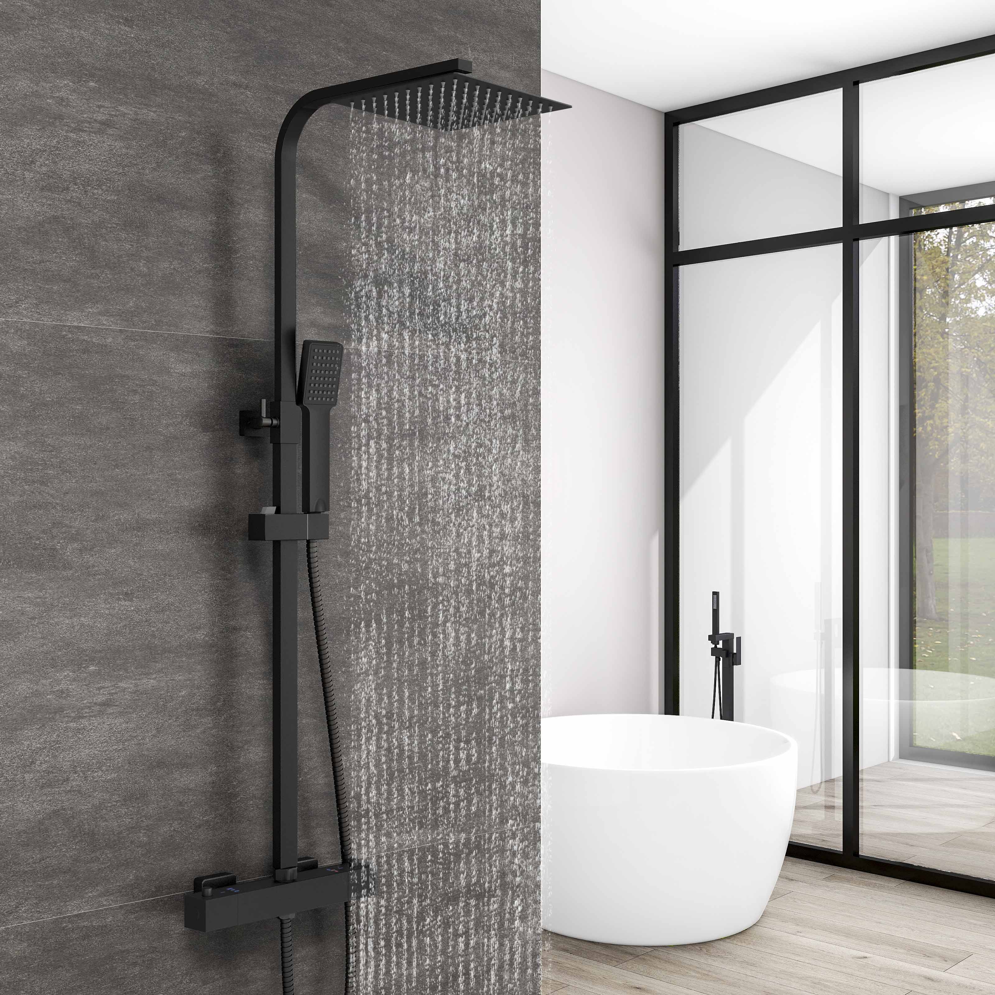 Duschsystem mit Thermostat Duscharmatur Regendusche Dusche Duschsäule – Duschhaus GmbH