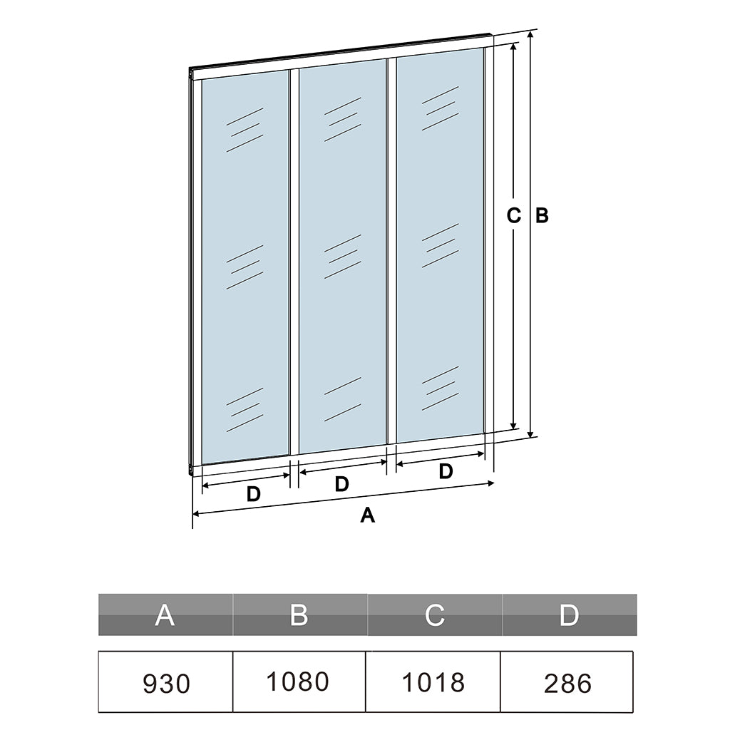 Schwarze Paneel-Fenster Innenfenster feststehend Sicherheitsglas H.108 cm