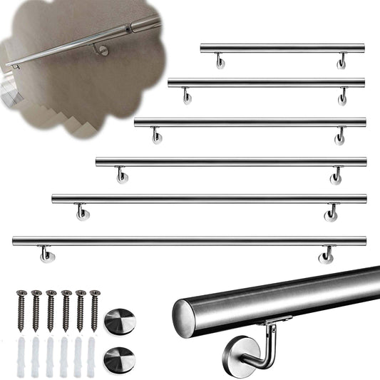 Handlauf Edelstahl Außentreppe, Wandhandlauf, Treppengeländer Edelstahl Innen und Außen