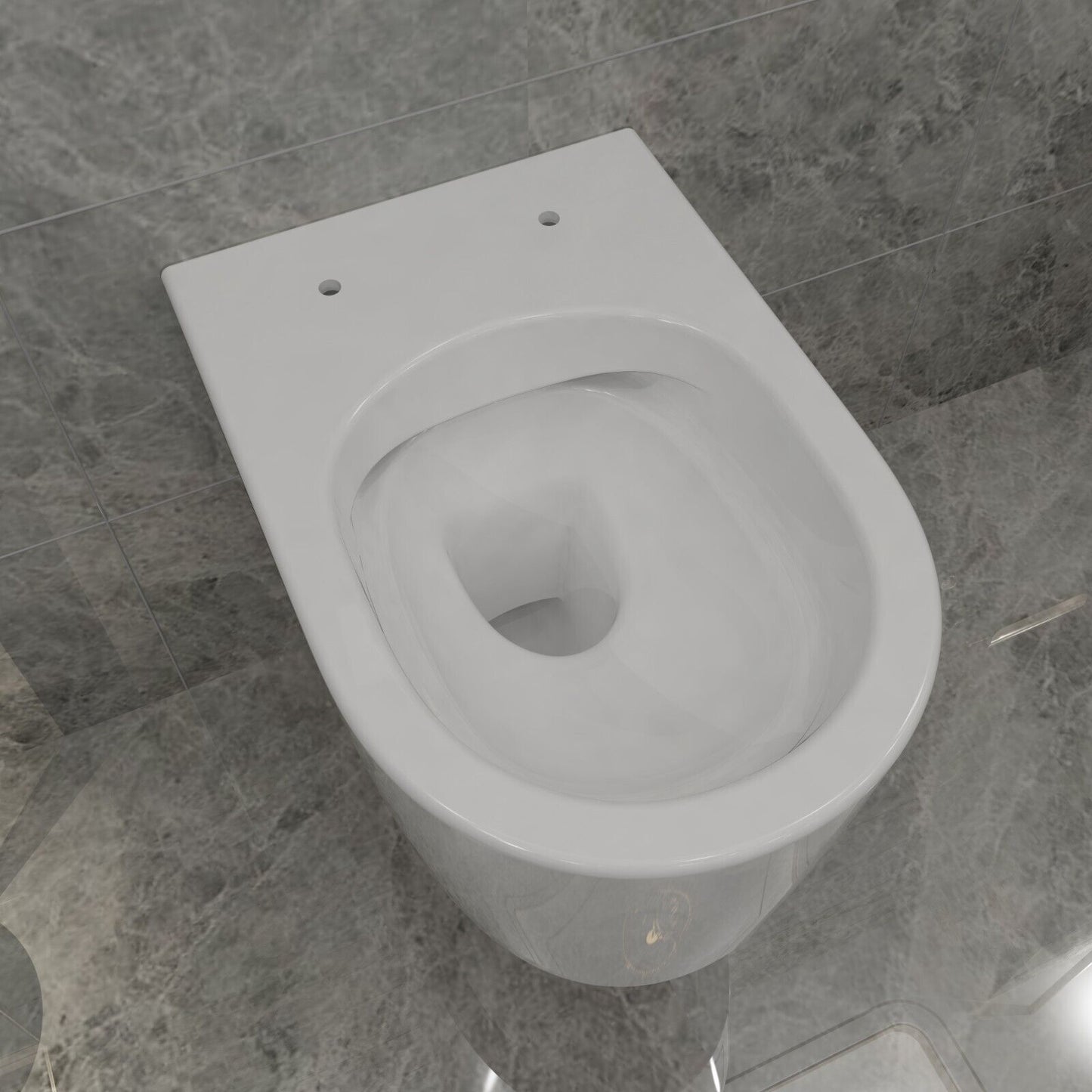 Badezimmer Spülrandlos Hänge Wc Toilette Mit Slim Soft-Close-Sitz