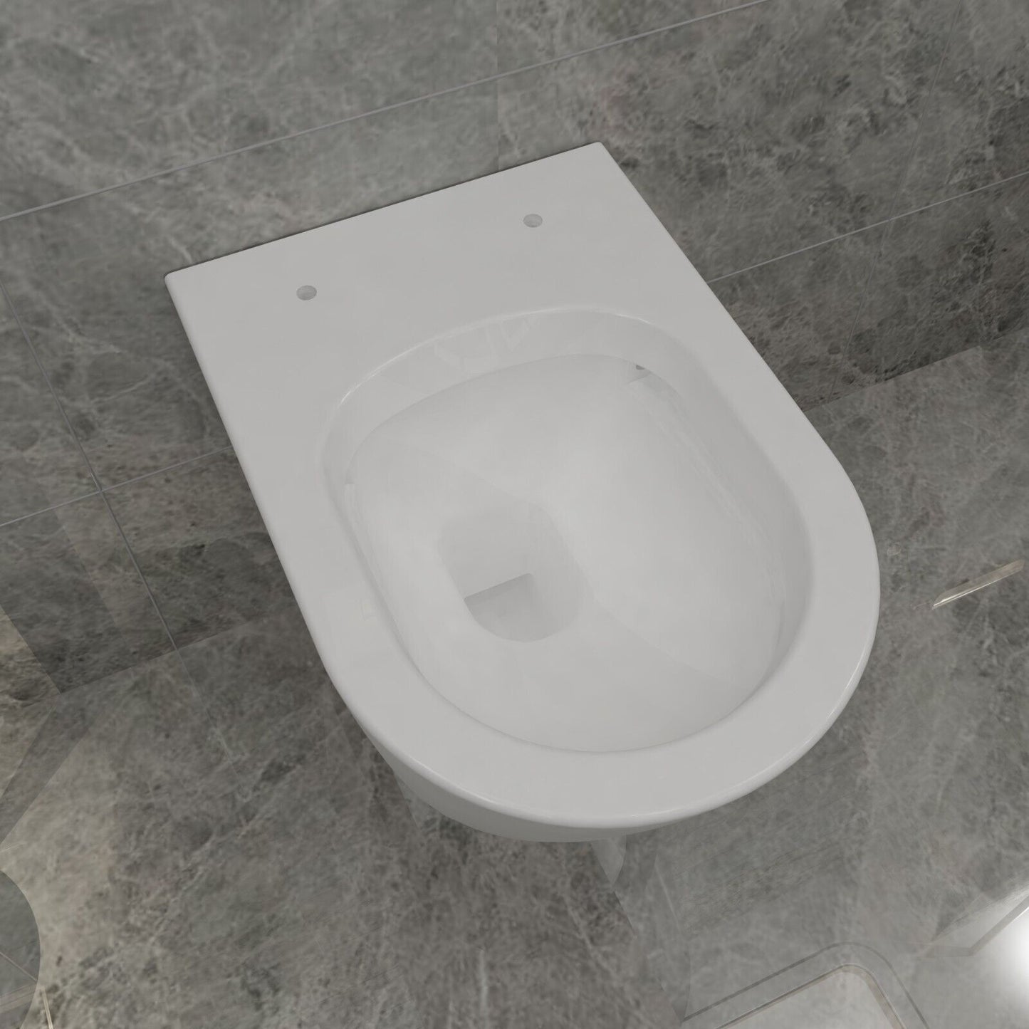 Badezimmer Hänge WC Spülrandlos Design Toilette WC Mit Soft-Close Sitz