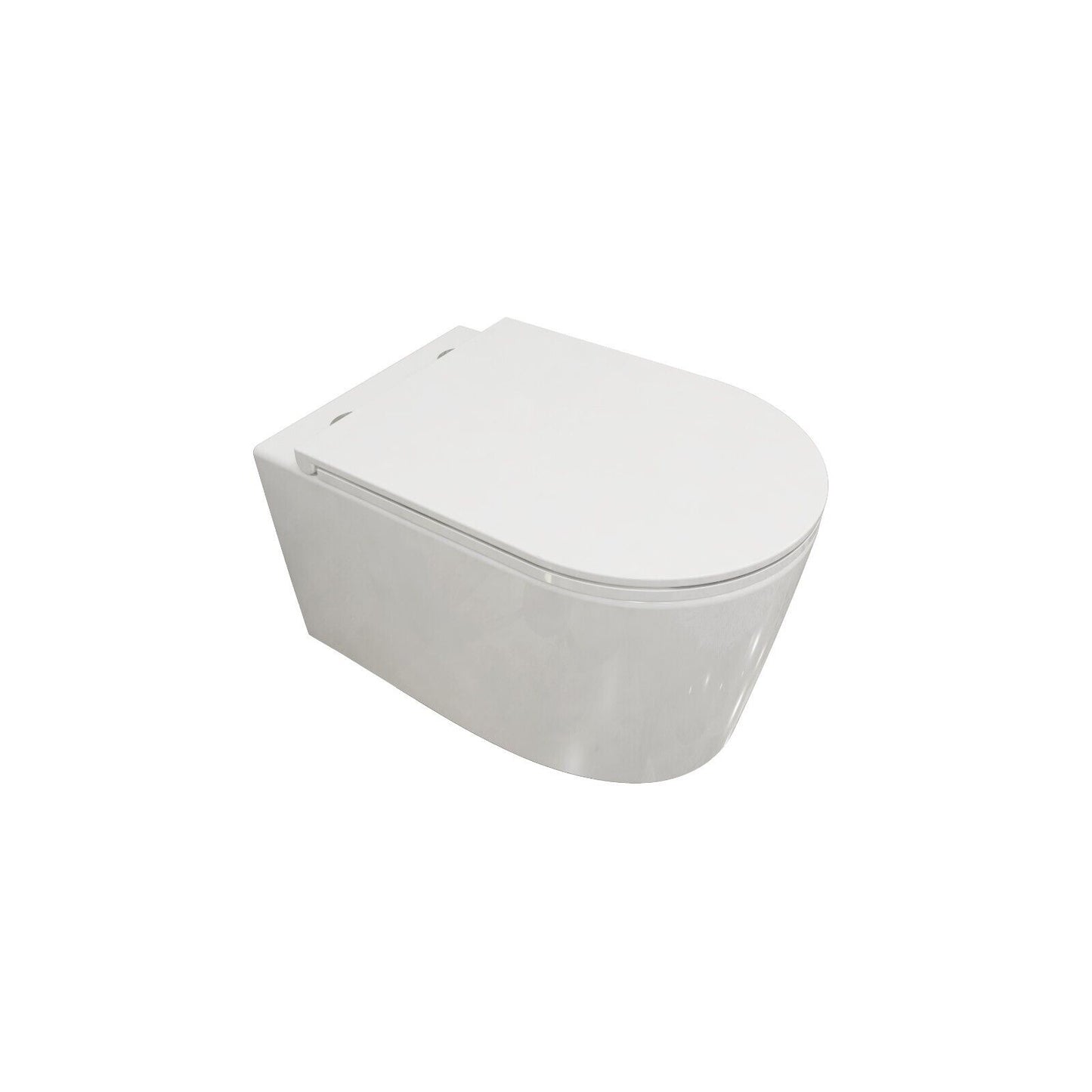 Badezimmer Spülrandlos Mit Slim Soft-Close-Sitz Hänge Wc Toilette WeiB
