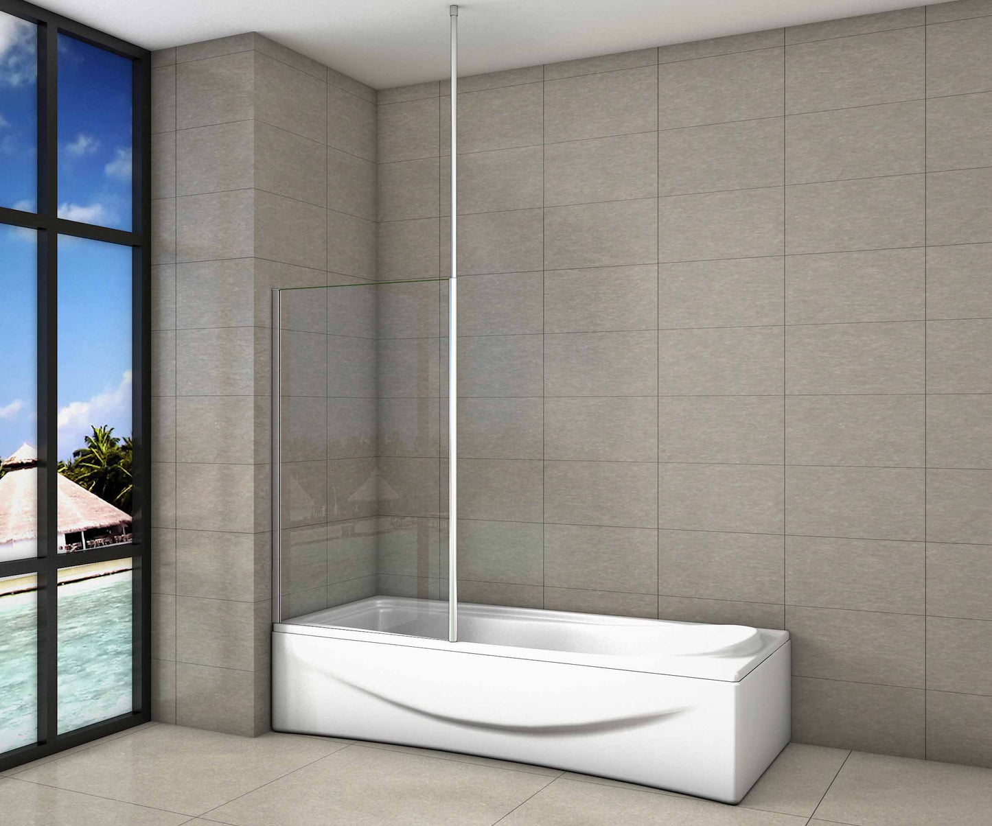Badewannenaufsatz Duschkabine badewannenfaltwand Glas duschabtrennung badewanne dusche