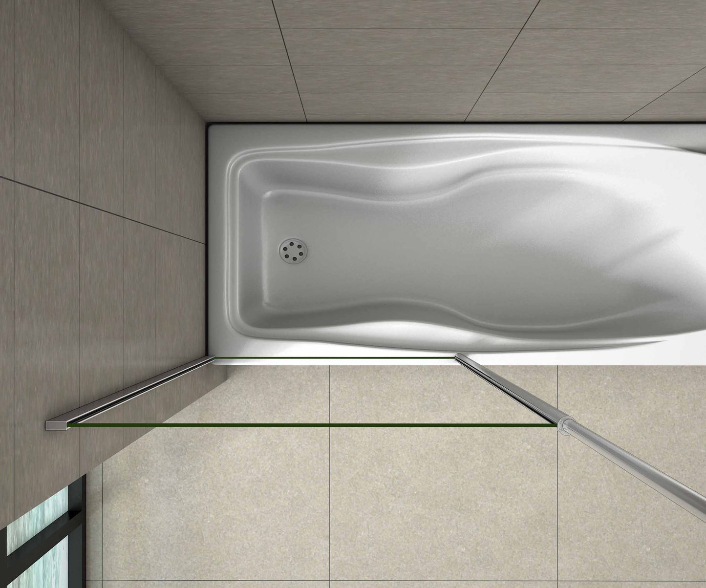 Badewannenaufsatz Duschkabine badewannenfaltwand Glas duschwand badewanne