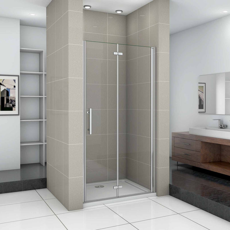 Duschkabine glastür nische dusche Drehtür