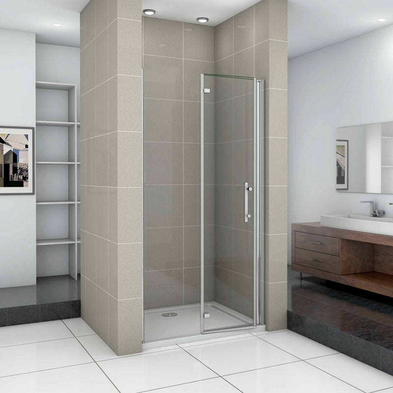 Drehtür Duschkabine glastür nische dusche