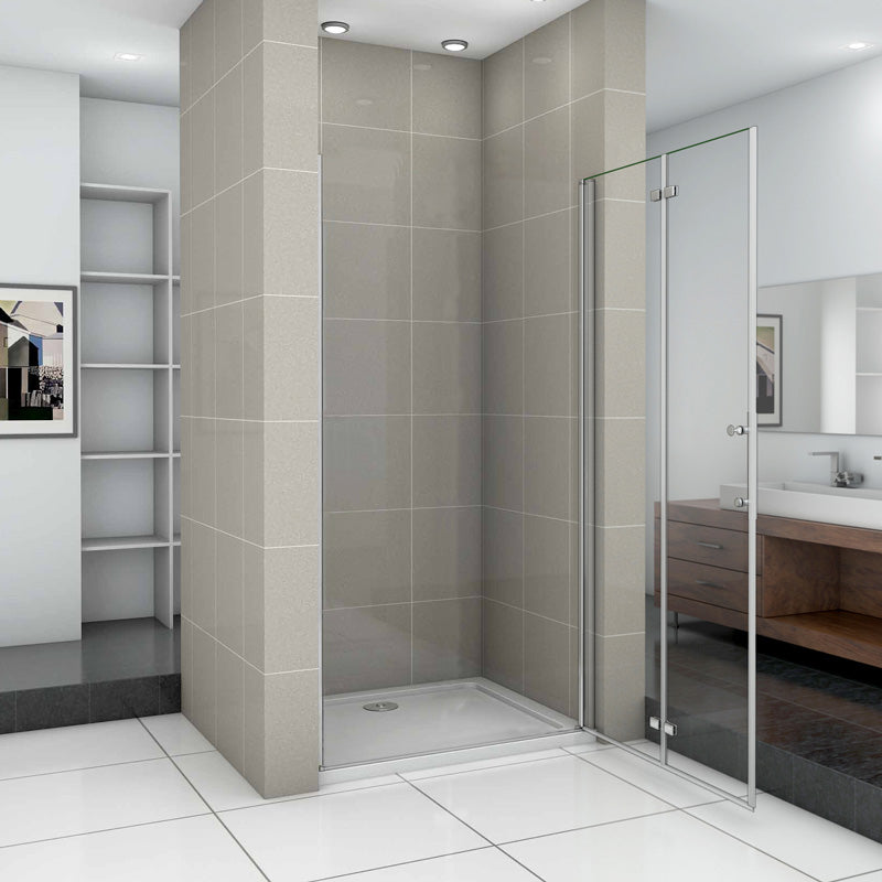 Drehtür Duschkabine glastür nische dusche