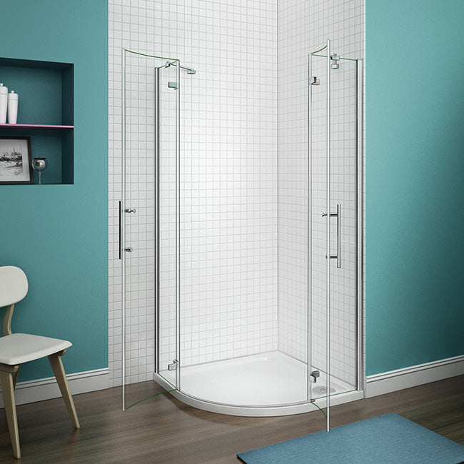 Rundduschen Duschkabine 80x80 90x90 cm Glas duschtür dusche
