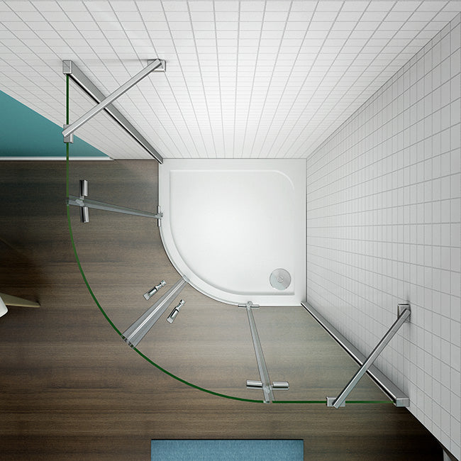 Rundduschen Duschkabine 80x80 90x90 cm Glas duschtür dusche