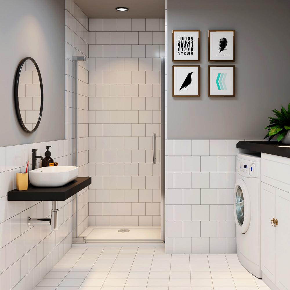 Drehtür Duschkabine duschtür Glas nische dusche