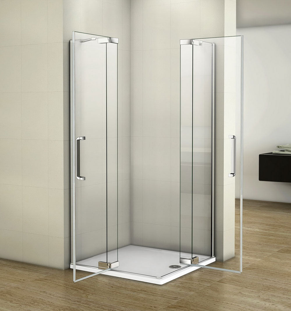 Drehtür Duschkabine 80x80 90x90 cm Glas duschtür