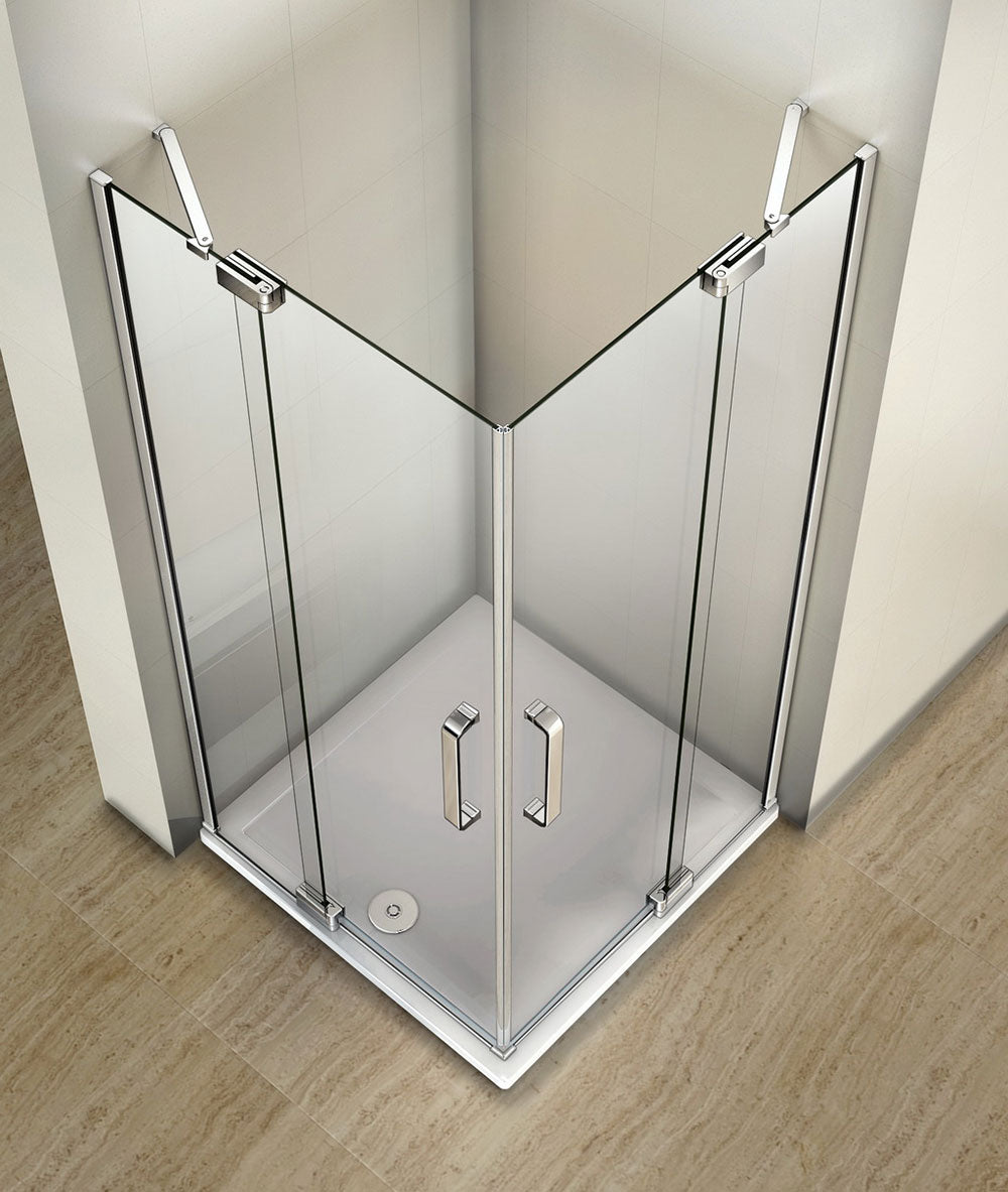 Duschkabine 90x90 80x80 cm Glas duschtür Drehtür