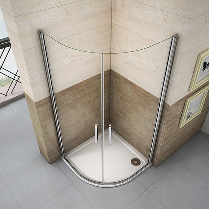 Duschkabine 90x90 80x80 cm Glas duschtür dusche Rundduschen