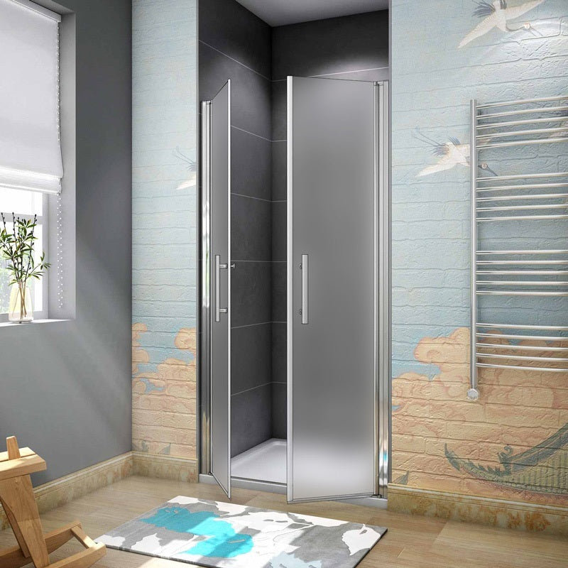 Drehtür Duschkabine duschtür Glas nische dusche