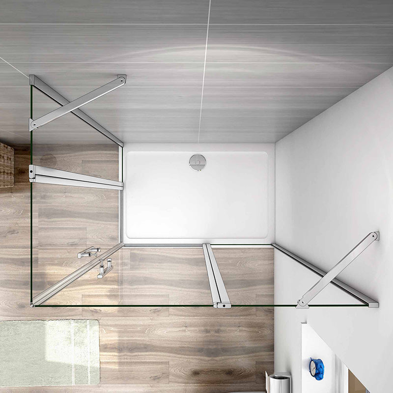 Eckeinstieg Duschkabine 80x80 90x90 cm Glas duschtür dusche