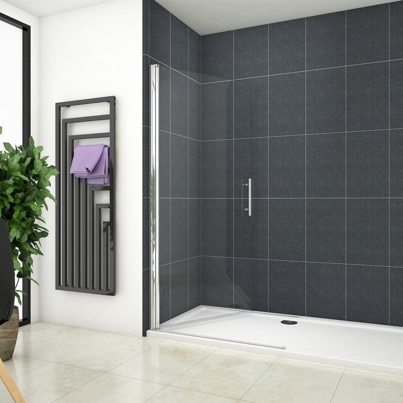 Walk in Duschtür 96 cm Höhe 195 cm Glas Drehtür Dusche Duschabtrennung