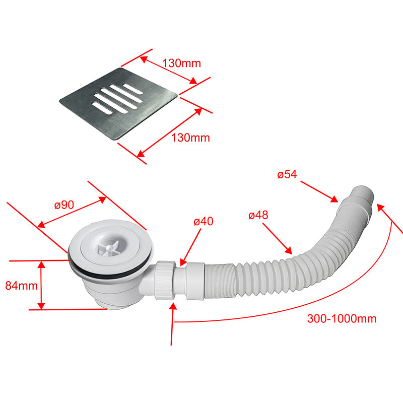 90x90 80x80 cm Duschtassen