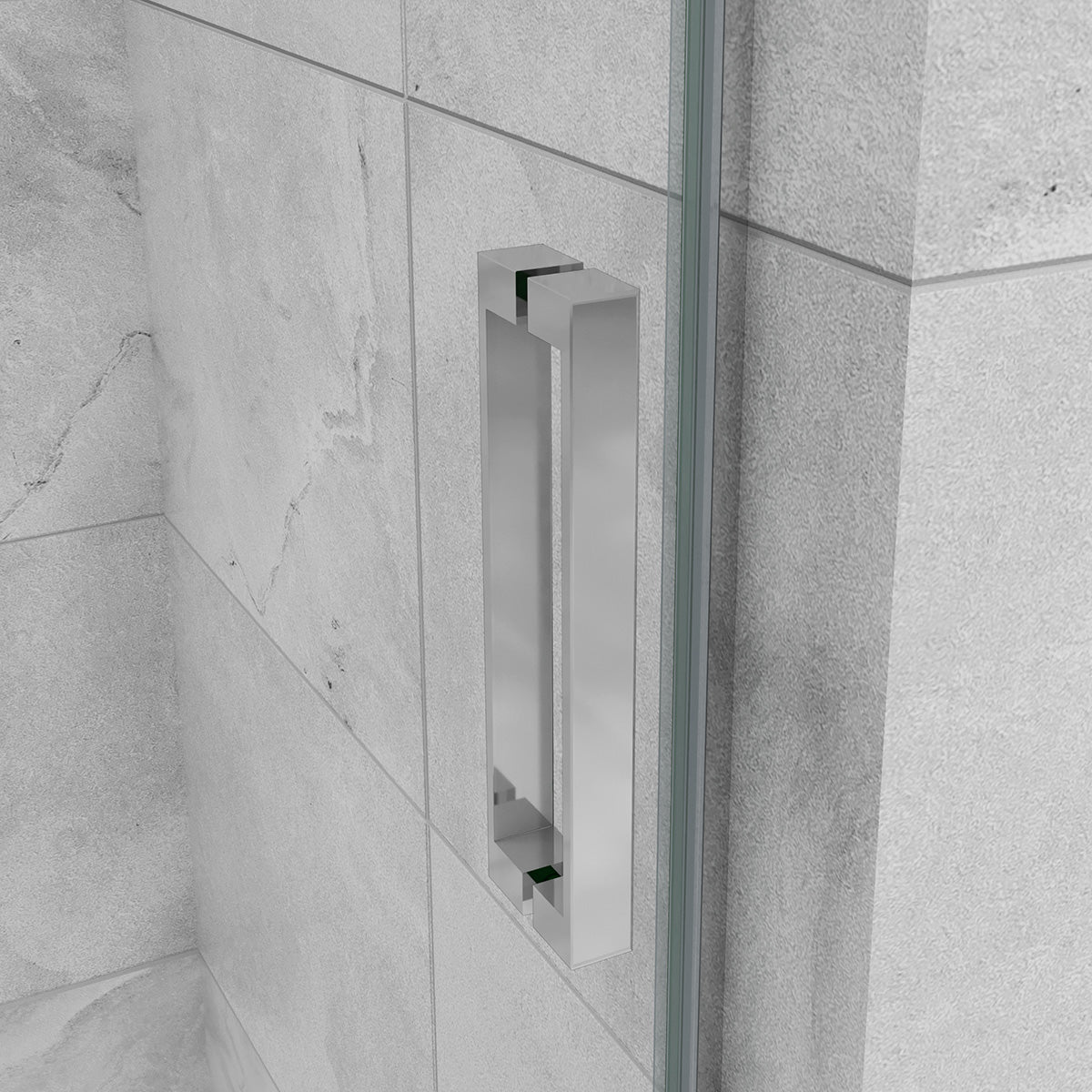 Nischentür Dusche 110 cm Glasstärke 8mm Schiebetür Duschabtrennung