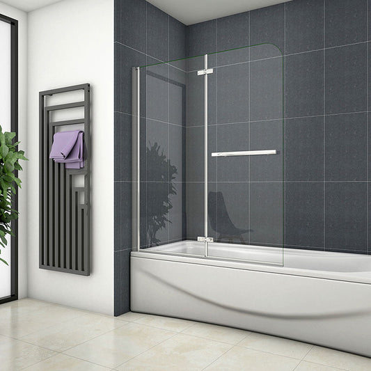 Duschkabine badewannenfaltwand Glas duschabtrennung badewanne Badewannenaufsatz