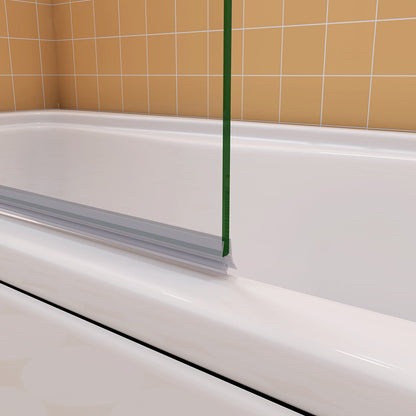 Badewannenaufsatz Dusche Duschabtrennung 100 cm Tiefe 75 cm Seitenwand Duschkabine