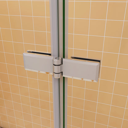 Badewannenaufsatz Dusche Duschabtrennung 100 cm Tiefe 70 cm Seitenwand Duschkabine