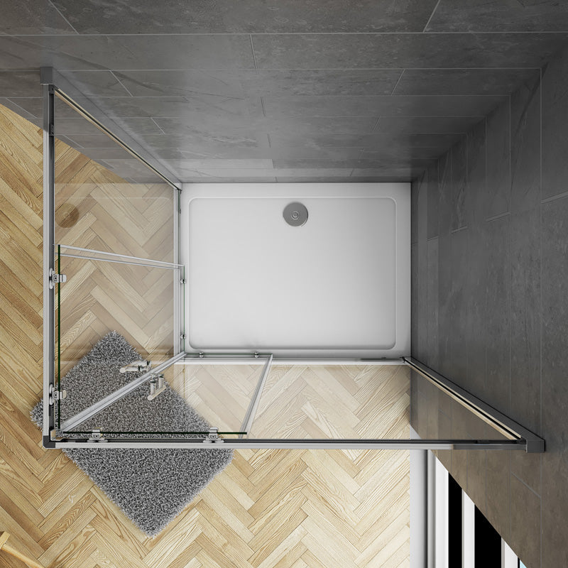 Duschkabine 90x90 80x80 cm Glas duschtür dusche Eckeinstieg