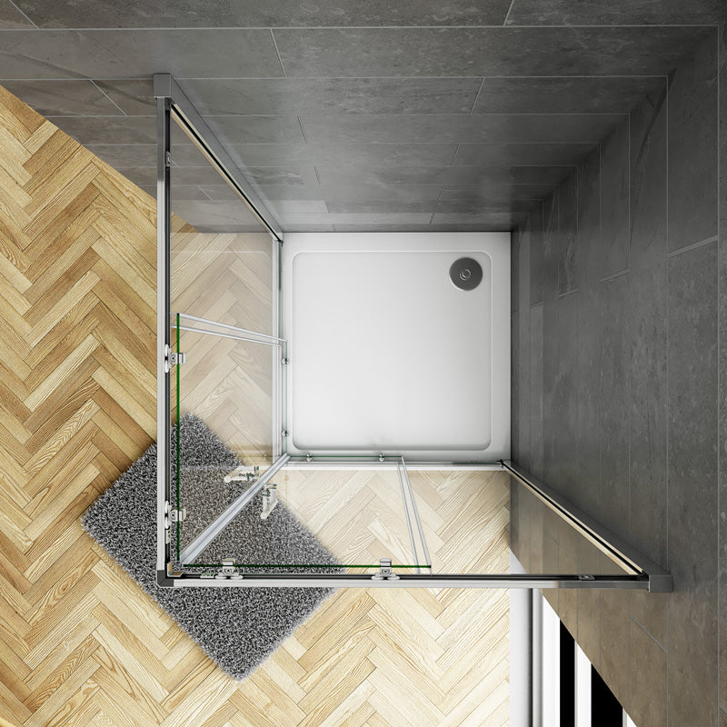 Eckeinstieg Duschkabine 80x80 90x90 cm Glas duschtür dusche