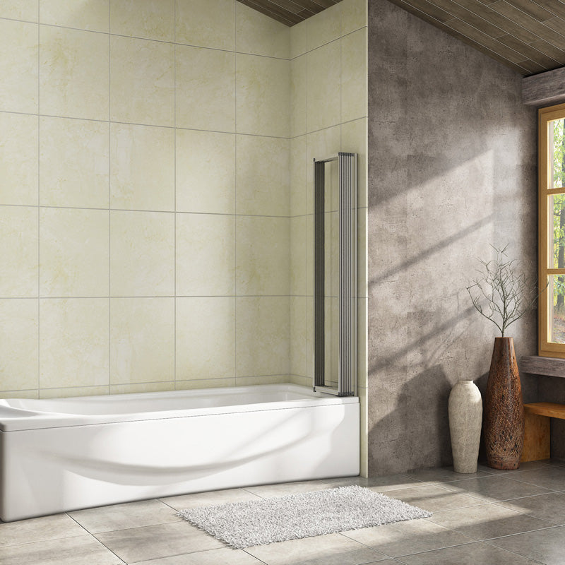 Duschkabine badewannenfaltwand Glas duschabtrennung badewanne dusche Badewannenaufsatz