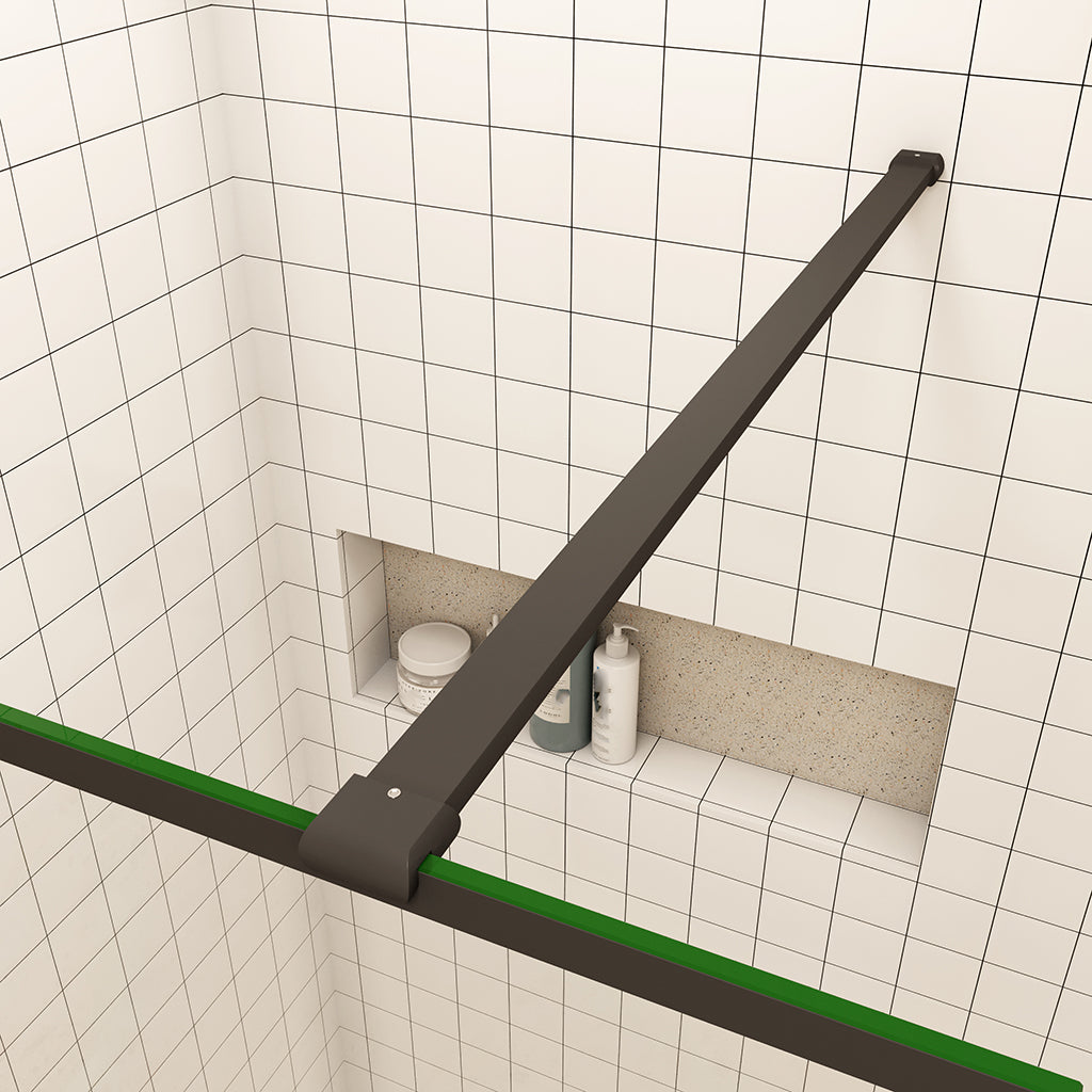 Duschabtrennung Duschtrennwand für Begehbare Duschen 8 mm NANO Glas H.200 cm