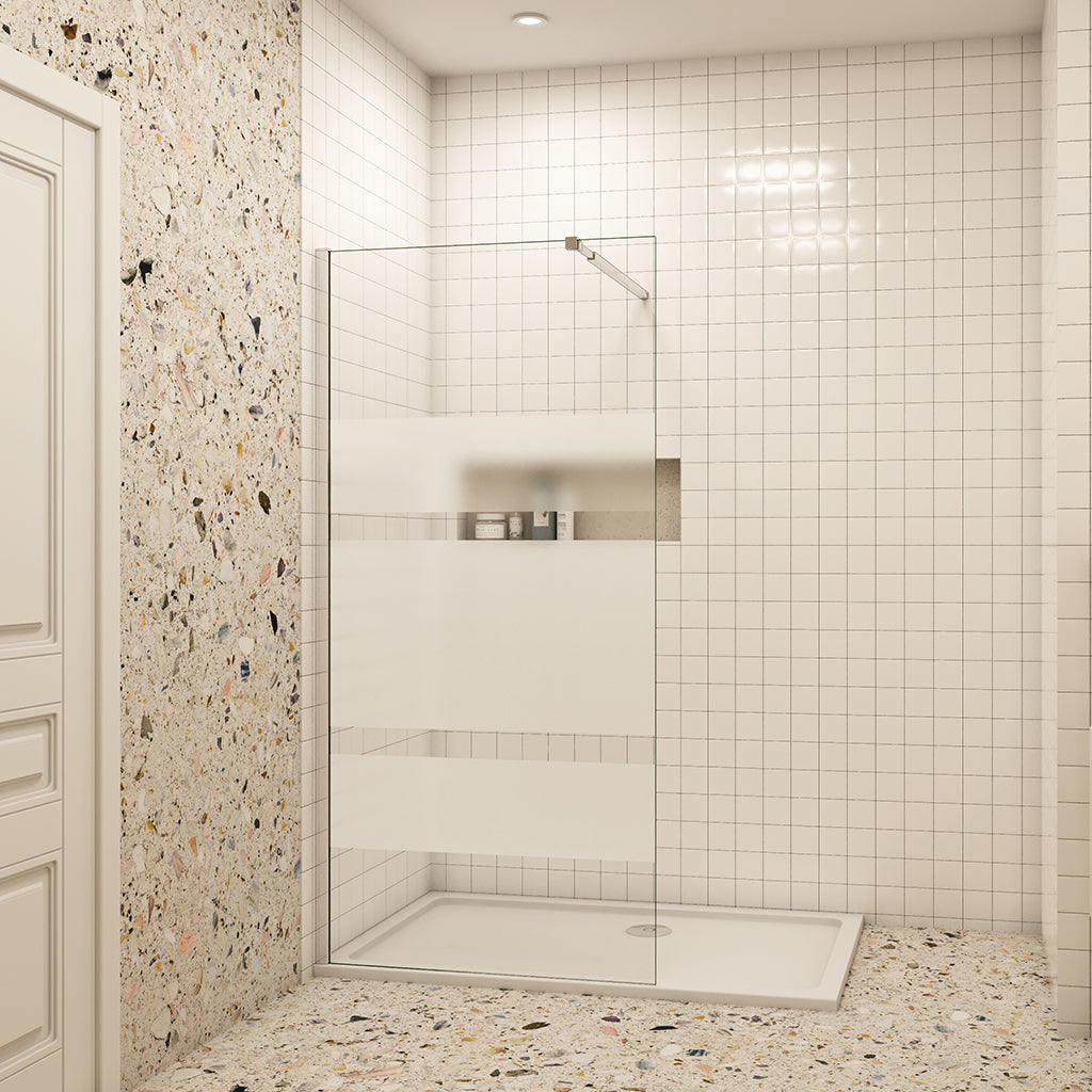 Duschabtrennung Walk-In Nano Echtglas H.190 cm 6mm NANO Glas Dusche