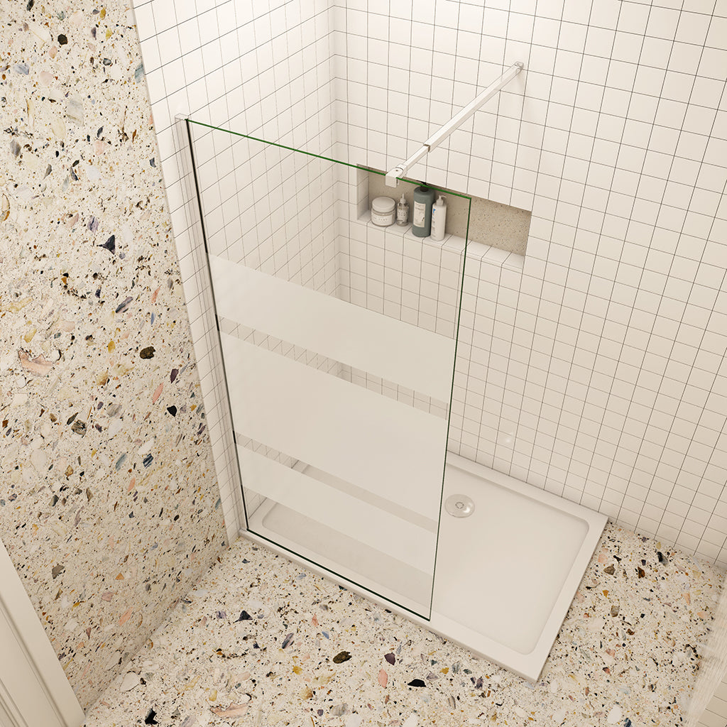 Duschabtrennung Walk-In Nano Echtglas H.190 cm 6mm NANO Glas Dusche