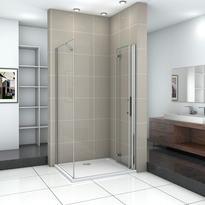 Drehtür Duschkabine duschtür Glas nische