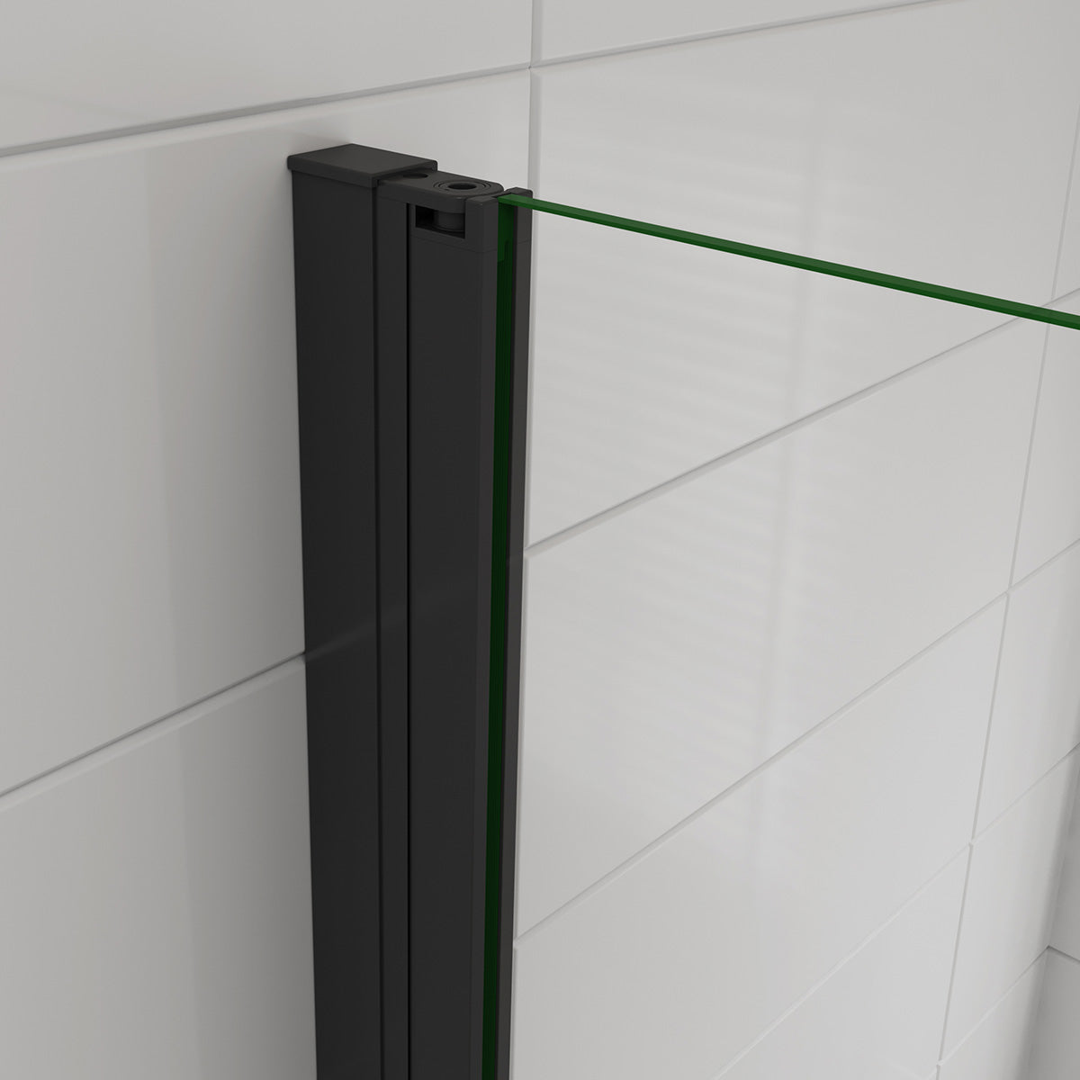Walk in Duschtür Dusche Duschabtrennung 96 cm Höhe 200 cm Glas Drehtür