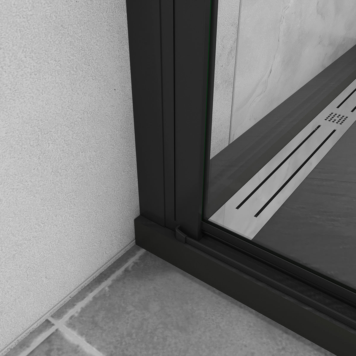 Eckeinstieg 90x90 cm Höhe 200cm Dusche Duschabtrennung Duschkabine