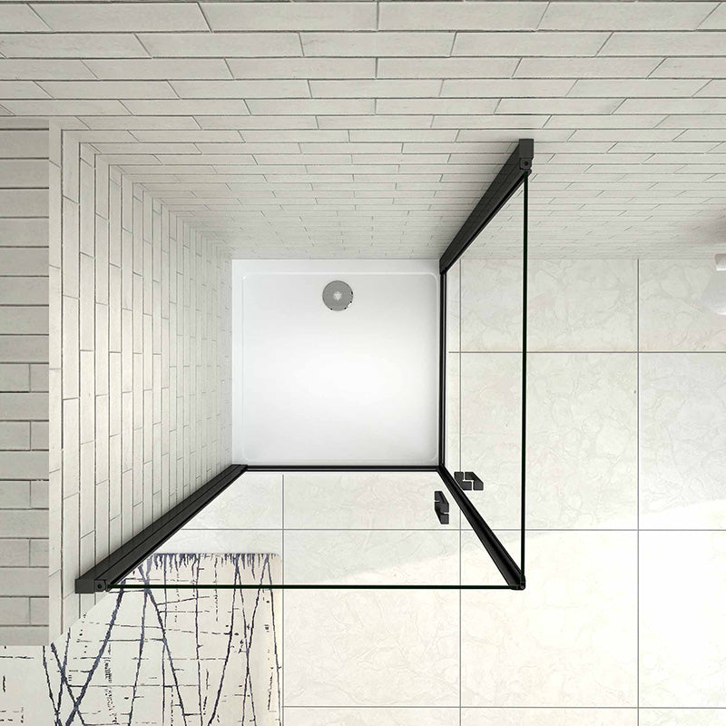 Duschkabine 90x90 80x80 cm Glas duschtür Drehtür
