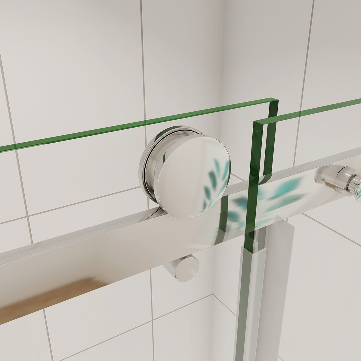 Duschtür+Seitenwand Dusche Duschabtrennung 125x90 cm Glasstärke 6mm Schiebetür Duschkabine