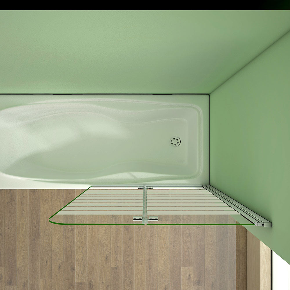 Duschkabine badewannenfaltwand Glas duschwand badewanne dusche Badewannenaufsatz