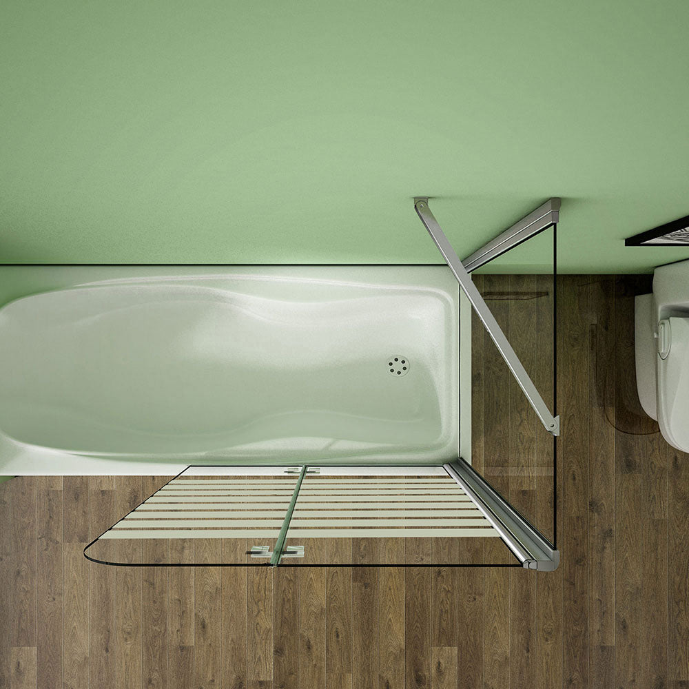 Duschkabine badewannenfaltwand Glas duschwand badewanne Badewannenaufsatz