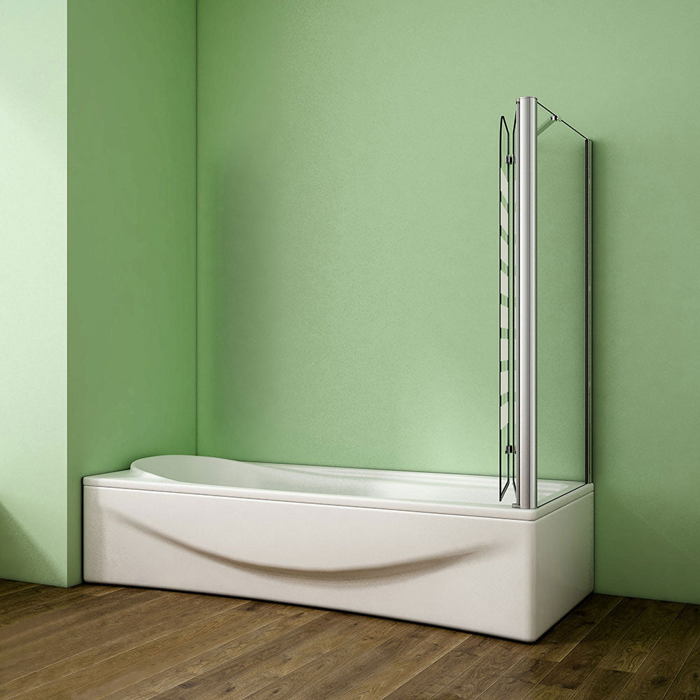 Duschkabine badewannenfaltwand Glas duschwand badewanne dusche Badewannenaufsatz