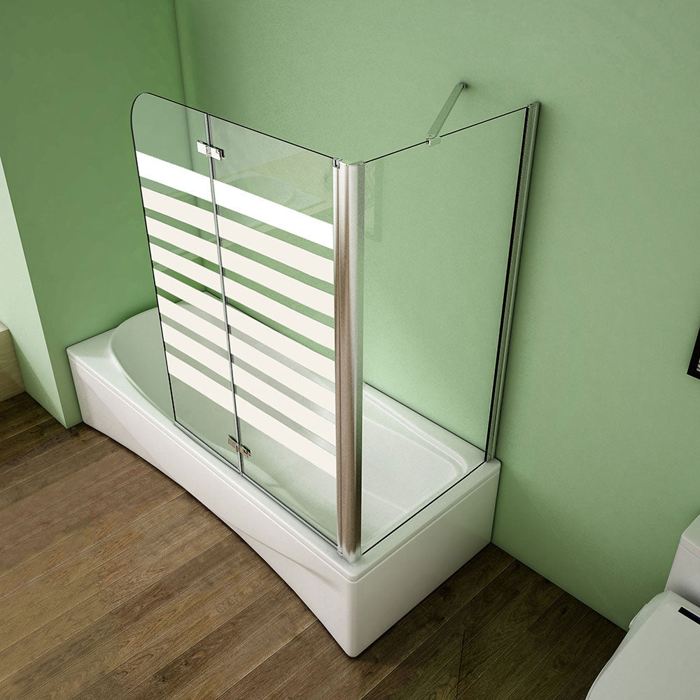 Duschkabine badewannenfaltwand Glas duschwand badewanne dusche Badewannenaufsatz