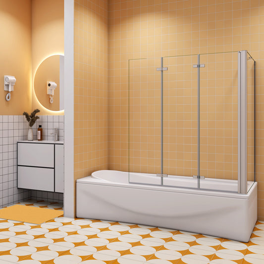 Badewannenaufsatz 130 cm Tiefe 70 cm Seitenwand Dusche Duschabtrennung Duschkabine