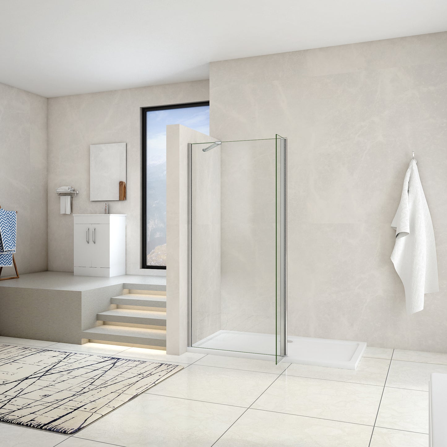 Walk-In Duschen Duschkabine duschwand Glas dusche