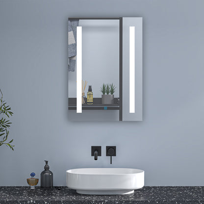 LED Badezimmerspiegel mit Touch Badspiegel mit Beleuchtung Wandspiegel Spiegel 70x50 cm