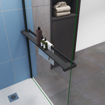 Ablage & Handtuchhalter für 8mm Walk In Glaswand