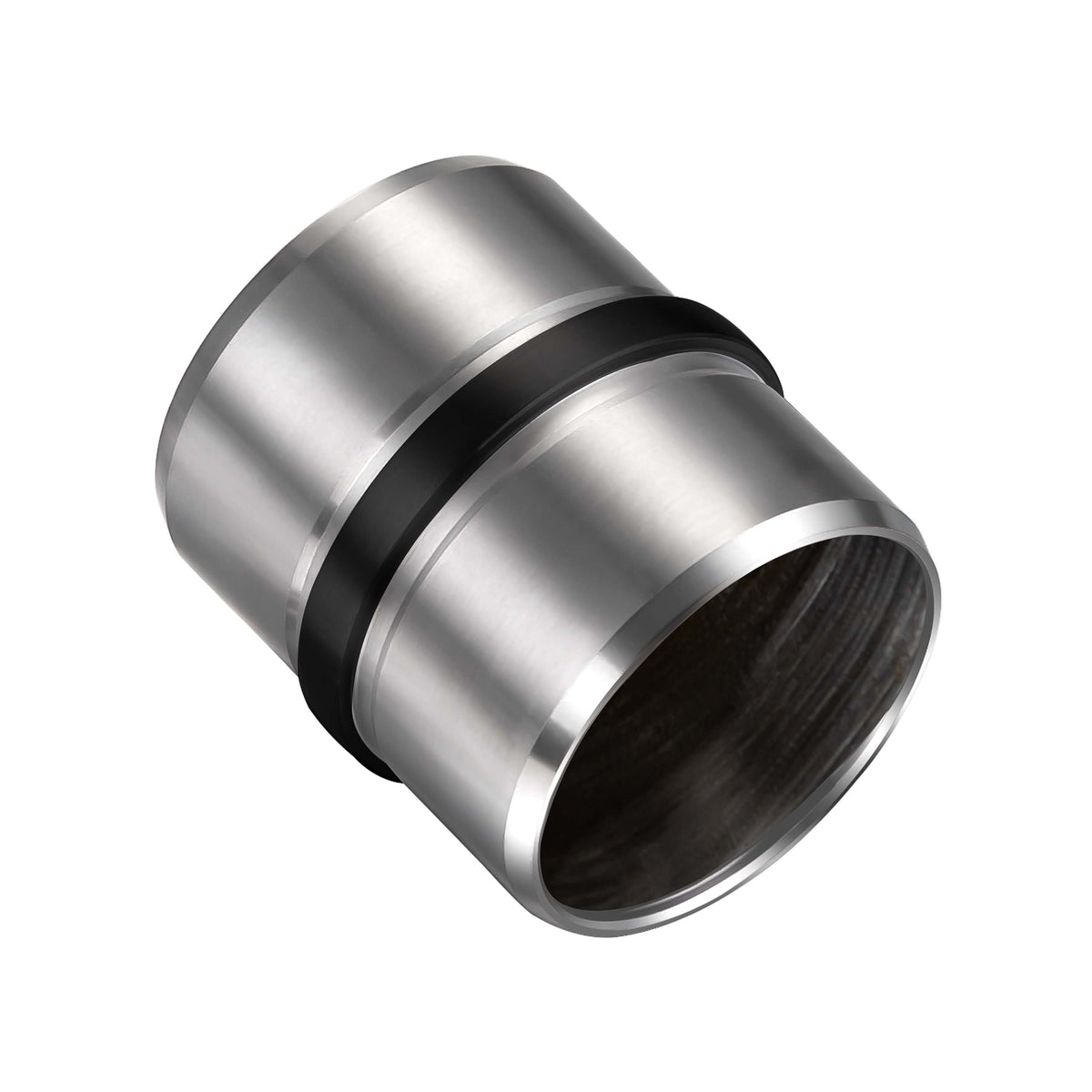 Handlaufverbinder 304 Edelstahl schwarz/silber – gerader & verstellbarer Winkelanschluss für Wandhandläufe