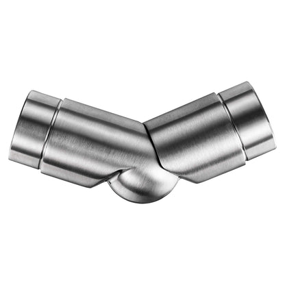 Handlaufverbinder 304 Edelstahl schwarz/silber – gerader & verstellbarer Winkelanschluss für Wandhandläufe
